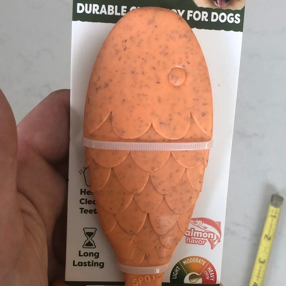 Orange Fish Dog Toy